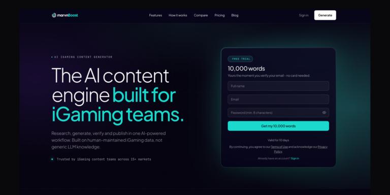 marvnBoost 10000 words free trial